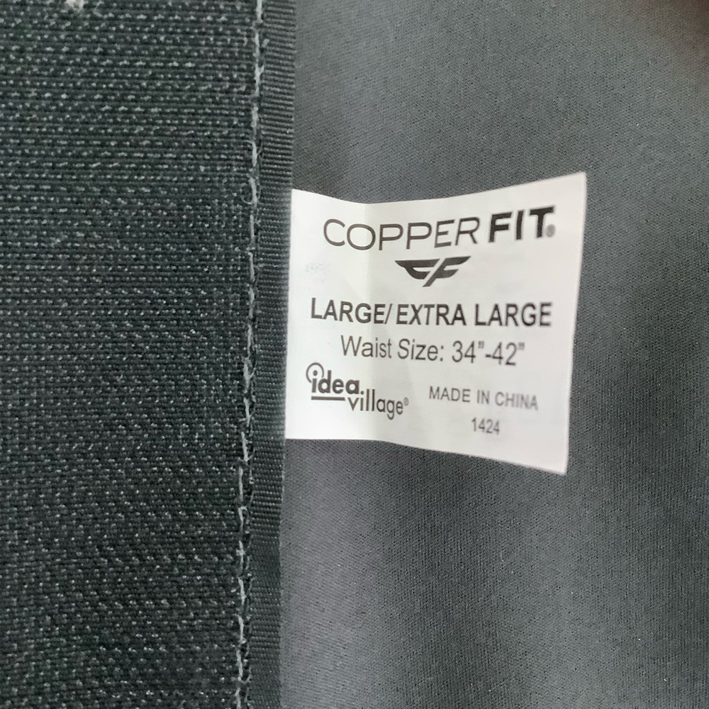 Copper Fit Black Waist Support Belt - Picture 3 of 5